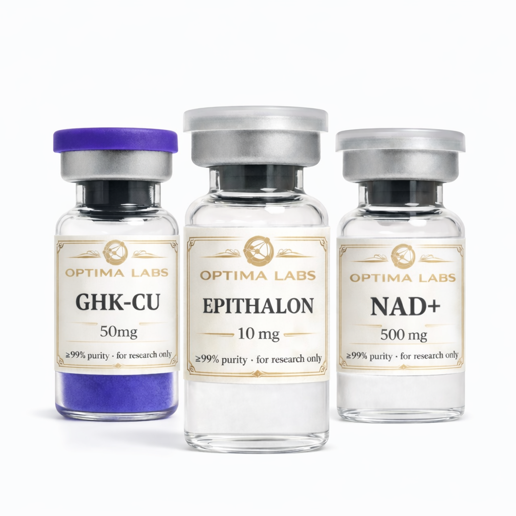 GHK-Cu Epithalon NAD+ Fontaine de Jeunesse Stack - Optima Labs